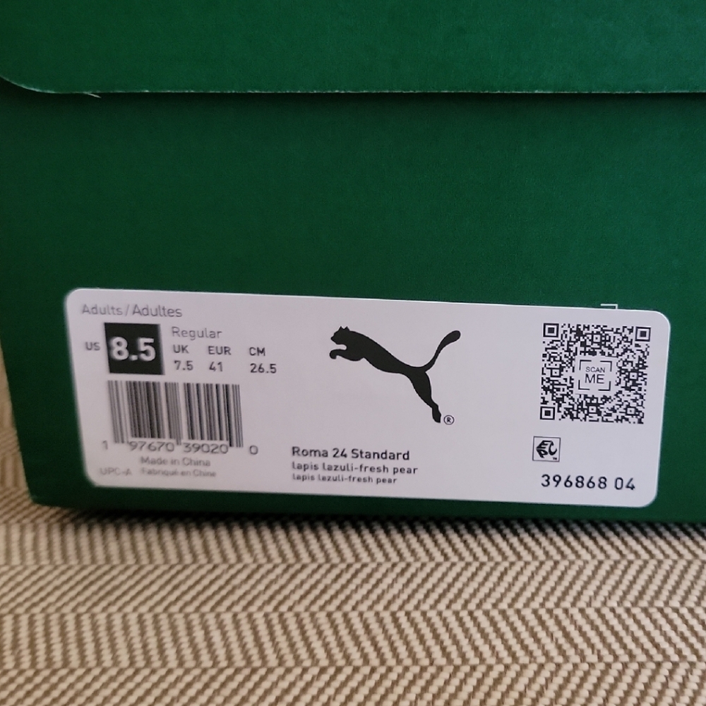 Puma Roma 24 Standard Athletic Shoes - Lapis Lazuli and Fresh Pear